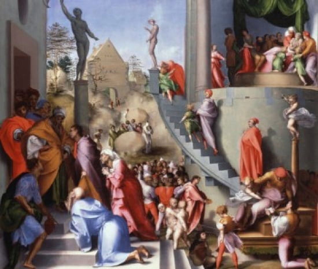 Joseph in Egypt C 1515 Jacopo Pontormo (1494-1557 Italian) Wood National Gallery London England Canvas Art - Jacopo Pontormo (18 x 24)