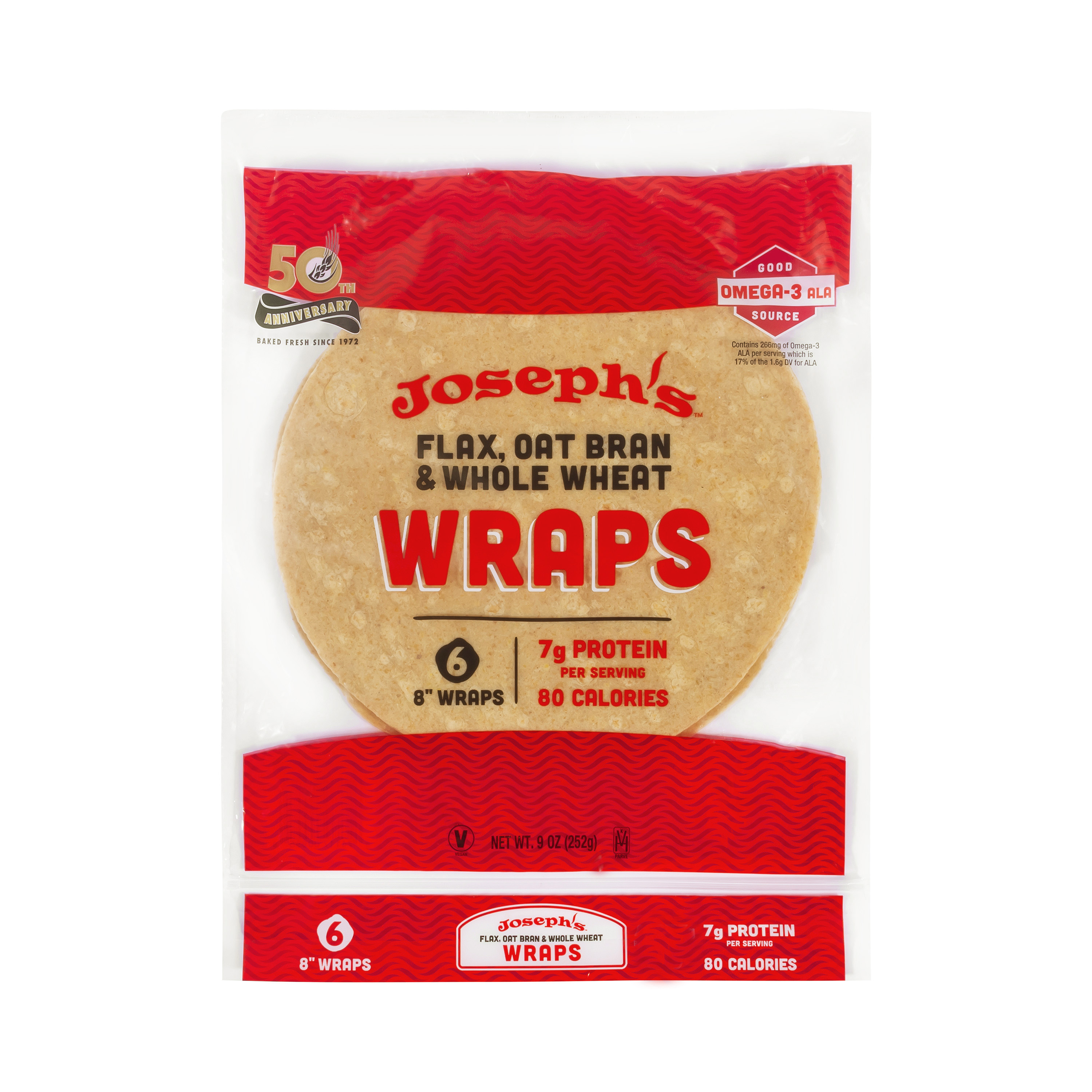 Joseph's Flax Wraps, 1 Pack, 6 Count