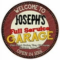 thumbnail image 1 of Joseph's Full Service Garage 14" Round Metal Sign Man Cave Decor 100140037307, 1 of 1