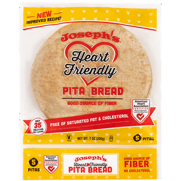 Joseph’s Heart Friendly Pita Bread 5 Count (Pack of 2)