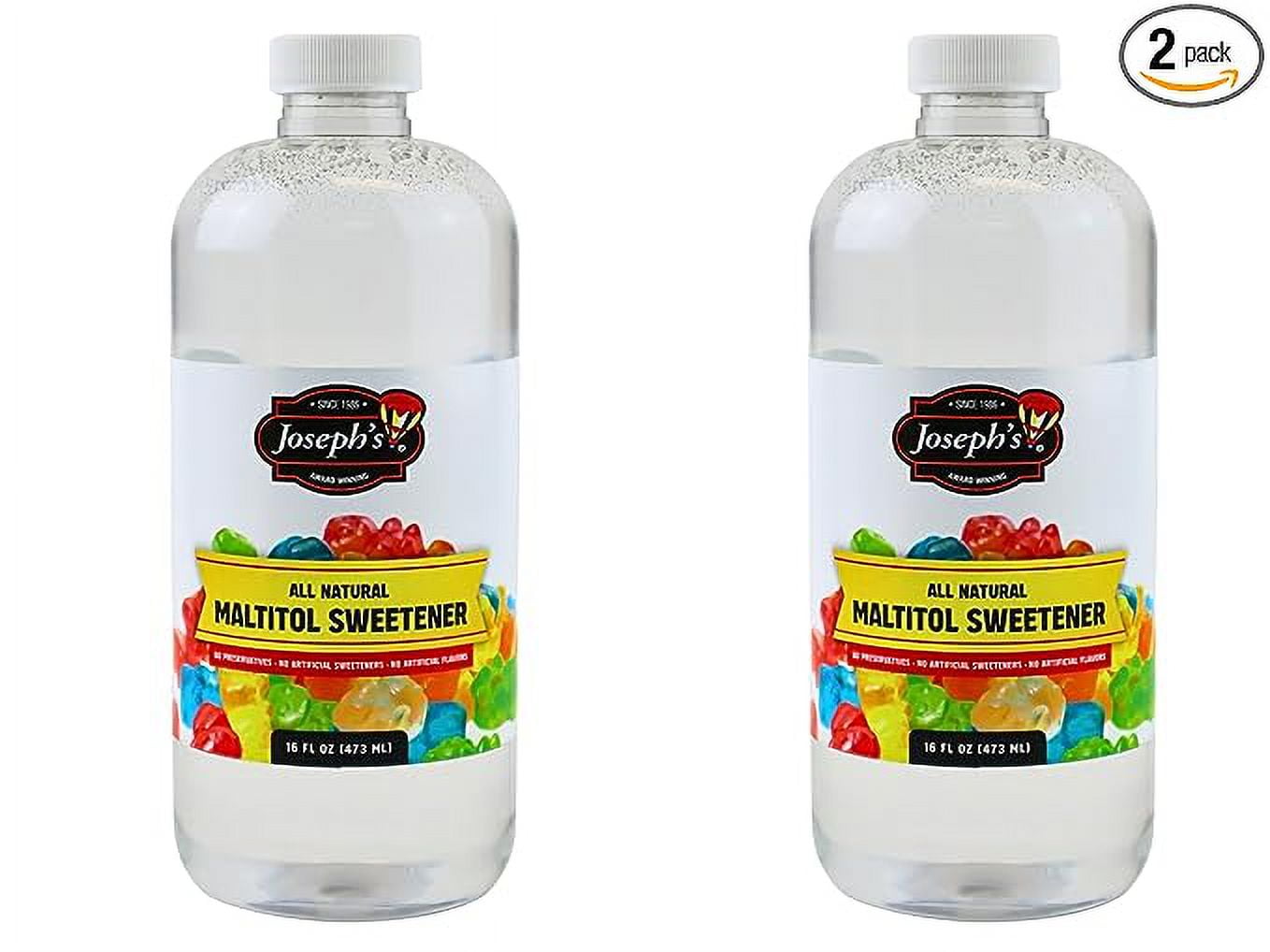 Joseph's Maple Flavored Sugar Free Syrup and Maltitol Sweetener Bundled by Louisiana Pantry (Maltitol, 2 Pack)