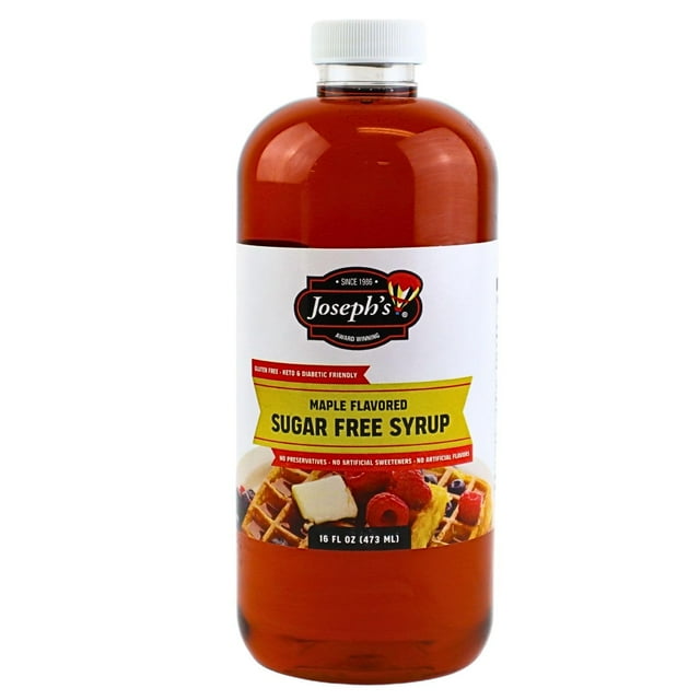 Joseph's Maple Flavored Sugar Free Syrup and Maltitol Sweetener Bundled
