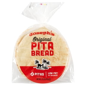 Josephs Original White Pita Bread 4 Count 11oz, Shelf-Stable