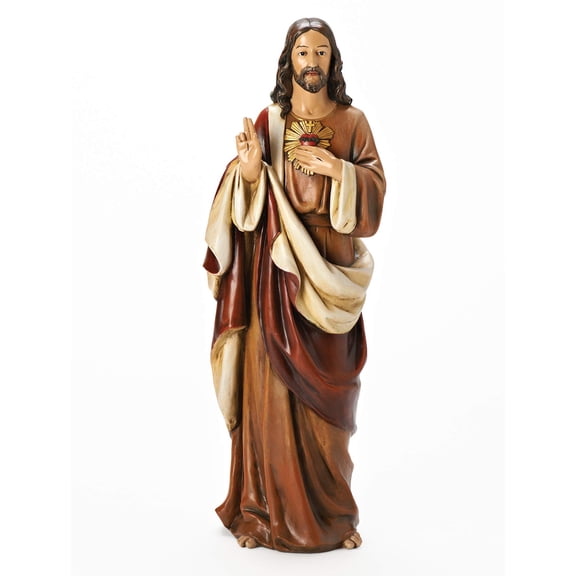Joseph's Studio by Roman - Sacred Heart of Jesus Figure, for 18" Scale Renaissance Collection, 18" H, Resin and Stone, Religious Gift, Decoration, Collection, Durable, Long Lasting