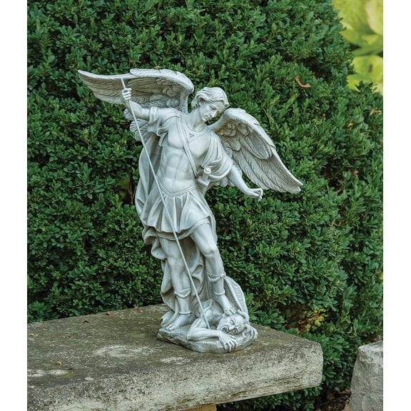 Joseph's Studio by Roman 18.25" St. Michael The Archangel Garden Statue Religious Outdoor Dcor for Yard or Patio