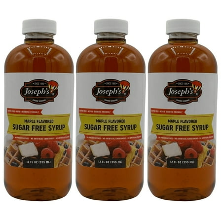 Joseph's Sugar-Free Maple Syrup (12 Fl. Oz) Size: 3 Bottles