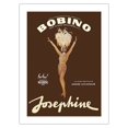 thumbnail image 1 of Josephine Baker - African American Entertainer - Bobino Music Hall France - Vintage Theater Poster by Guy Ventouillac c.1975 - Fine Art Matte Paper Print (Unframed) 24x32in, 1 of 4