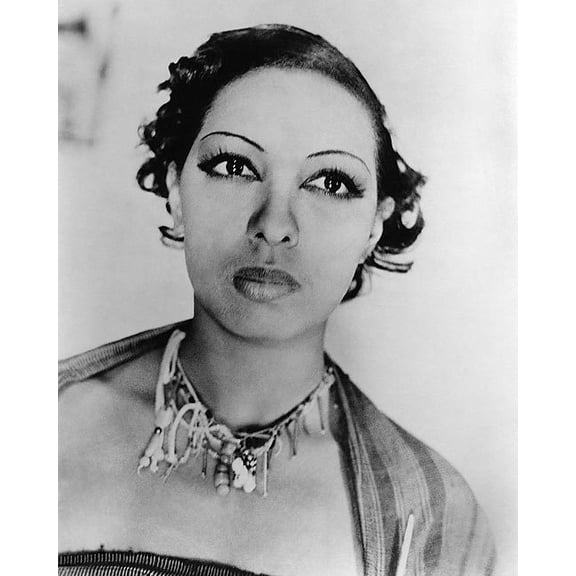 Josephine Baker Portrait - 20x30 Inch Laminated Aviation Poster - Stunning Detail and Bold Colors