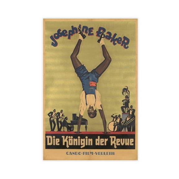 Josephine Baker Vintage Dance Poster Posters for Entertainment Room Decoration Gifts