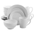 thumbnail image 1 of Josephine Cafe 16 pc Dinnerware Set - White - Embossed - Fine Ceramics, 1 of 2