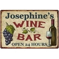 thumbnail image 1 of Josephine's Rustic Wine Bar Sign Wall Decor Kitchen Gift 12 x 18 Matte Finish Metal 112180056974, 1 of 1