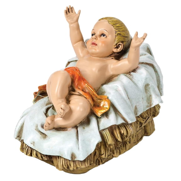 Josephs studio 6.25"Scale Baby Jesus in Manger