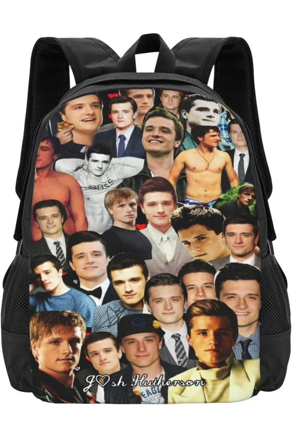 Josh Actors Hutcherson Travel Backpack Laptop Bag Casual Daypack Double Shoulder Bags for Business Outdoor Work 15.6 Inch