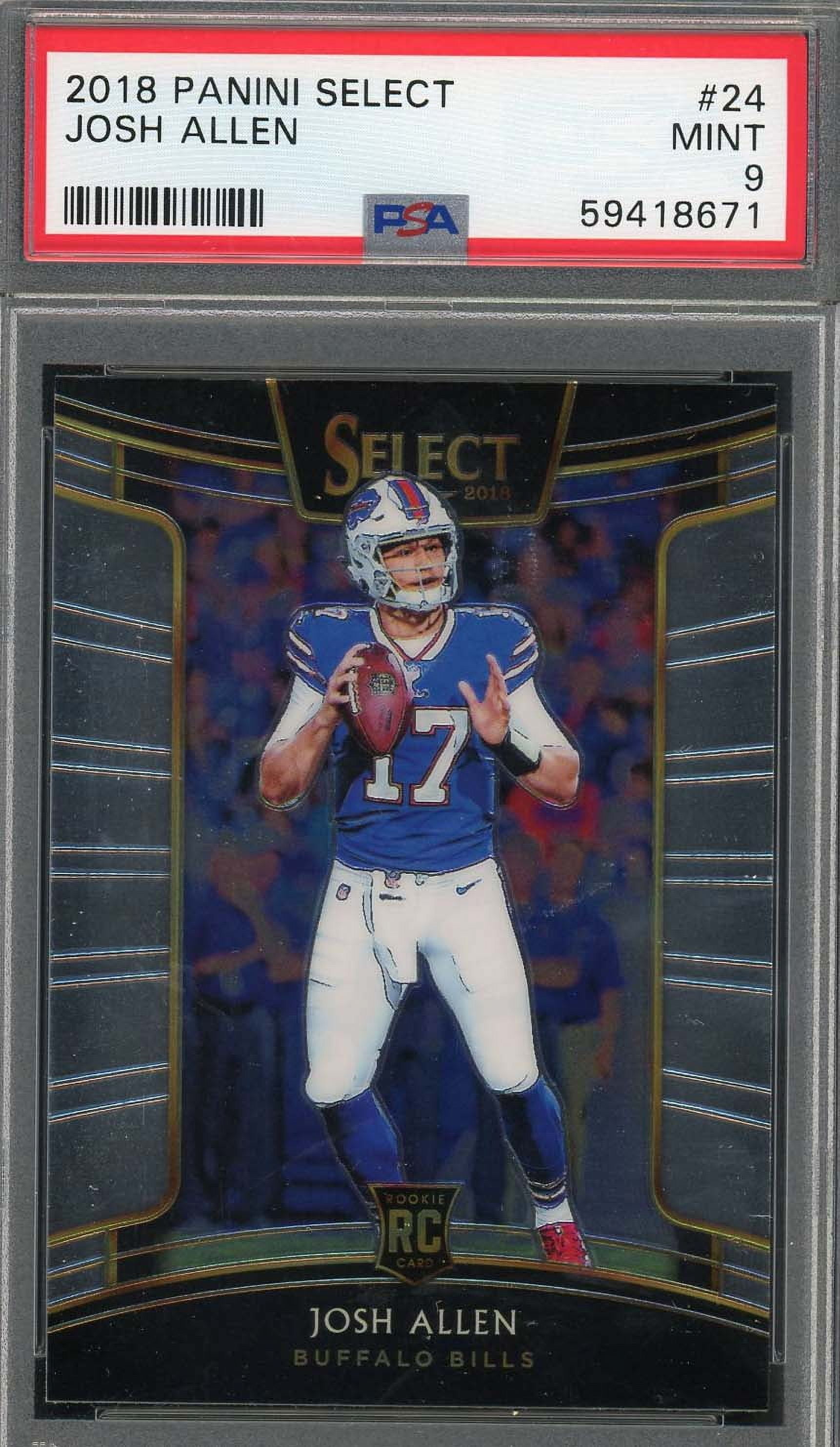 josh allen graded rookie card Psa 9 Mint 2018 Leaf Hype # 5 Football Bills Superstar Quarterback : Collectibles & Fine Art Singles orders will be confirmed by our team 2018 Panini Prizm Josh Allen