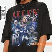 PRINTNEST Josh Allen Buffalo Football Shirt, Bills Shirt Christmas Gift Unisex, Football 90s Vintage Fan Gift