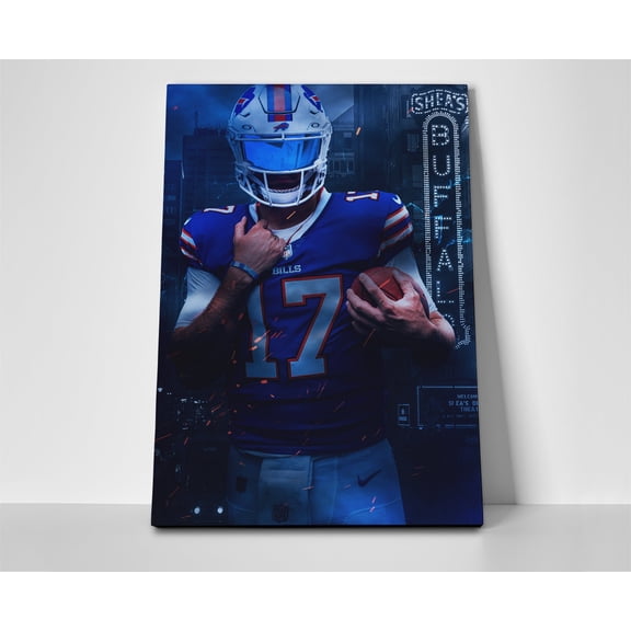 Josh Allen Buffalo Poster or Wrapped Canvas