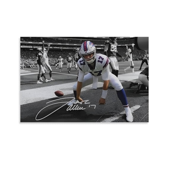 Josh Allen Canvas Poster Home Decor Poster Wall Art Hanging Picture Print Bedroom Decorative Painting Posters Room Aesthetic 24x36inch(60x90cm)