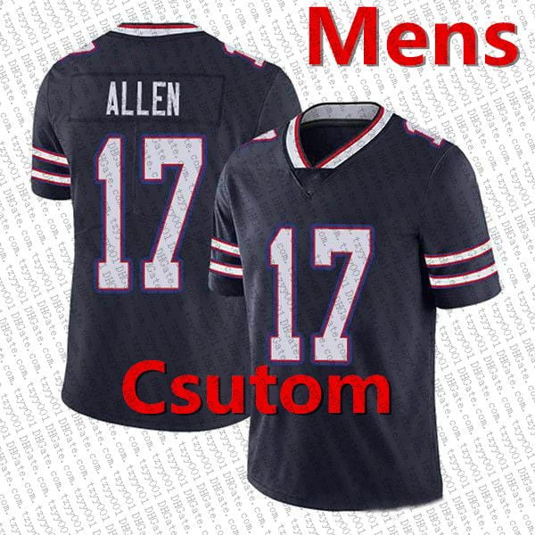 Josh Allen Stefon Diggs Custom Football Jersey Dalton Kincaid Dawson