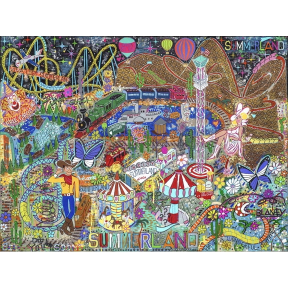 Josh Blaney Las Vegas Summerland Amusement Park 24x36 in Fine Art Poster