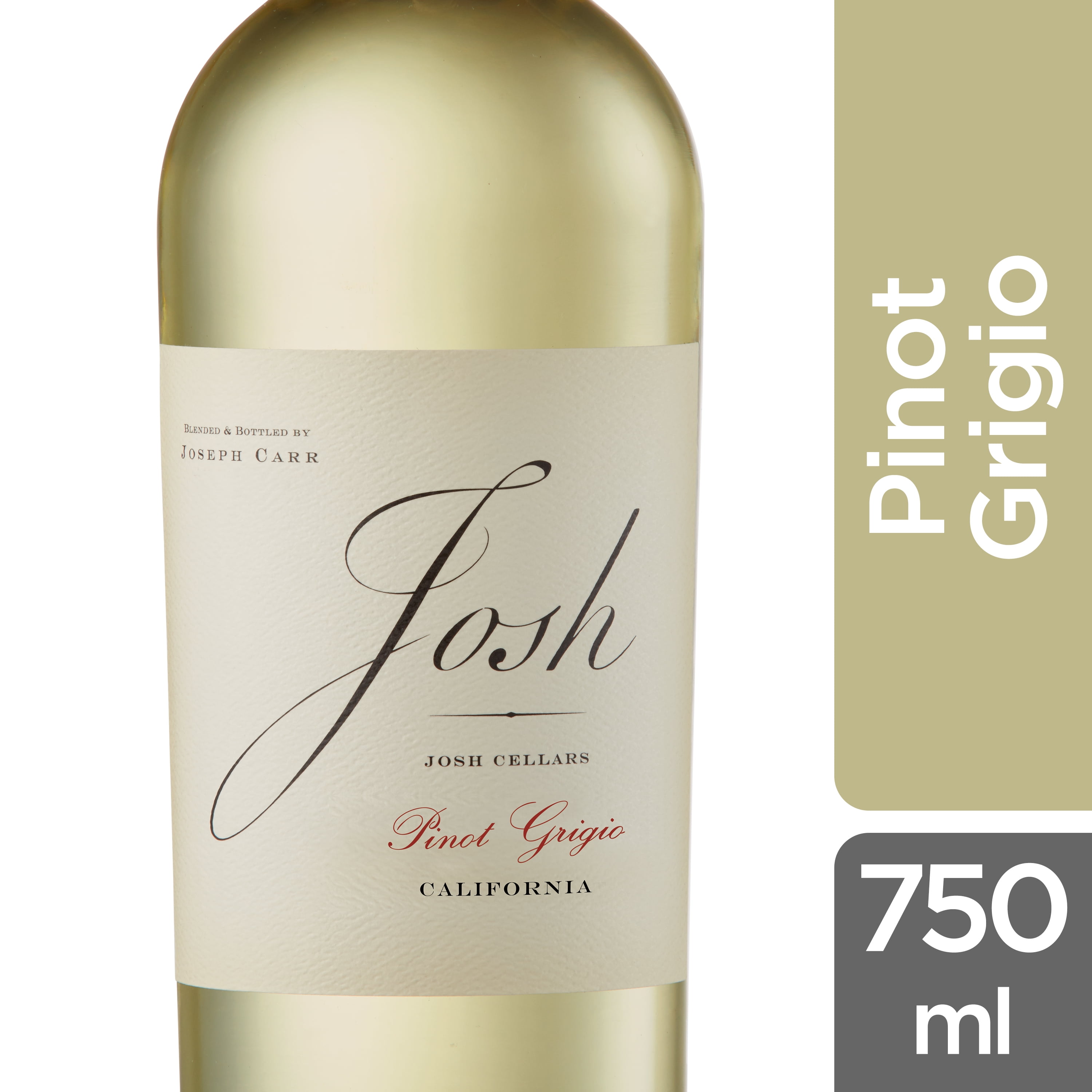 Josh Cellars Pinot Grigio White Wine, 2020 750 Milliliter Bottle