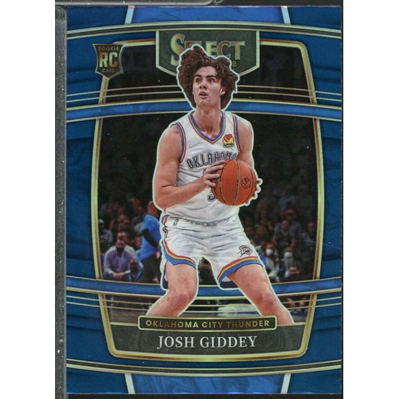 Josh Giddey Rookie Card 2021-22 Select Prizms Blue #58