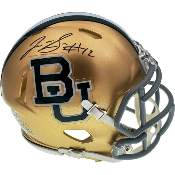 Josh Gordon Autographed Baylor Bears Gold Speed Mini Helmet Beckett BAS 131616