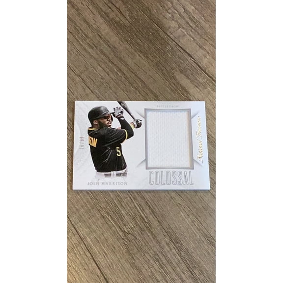 Josh Harrison MLB Pittsburgh Pirates 2015 Panini National Treasures 32 Colossal /99 numbered trading card