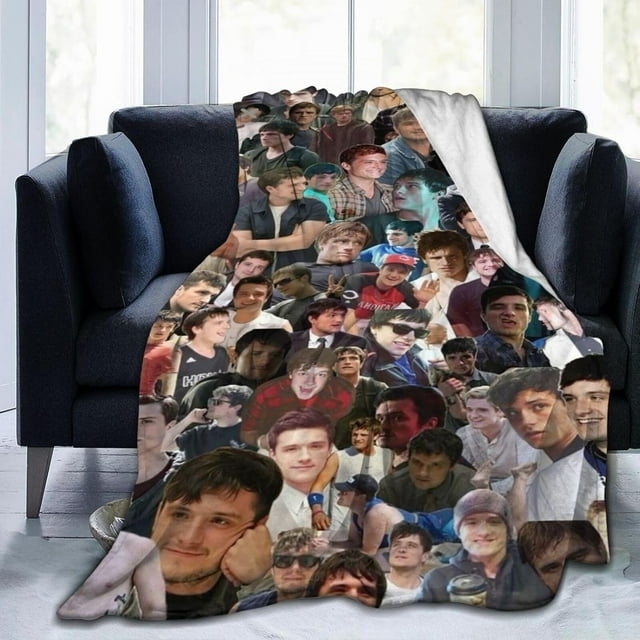 Josh Hutcherson Blanket Anti-Pilling Throw Blanket Plush Blanket Lightweight & Ultra-Soft, Warm & Comfy Flannel Fleece Blanket for Couch, Bed, Sofa, 30x40