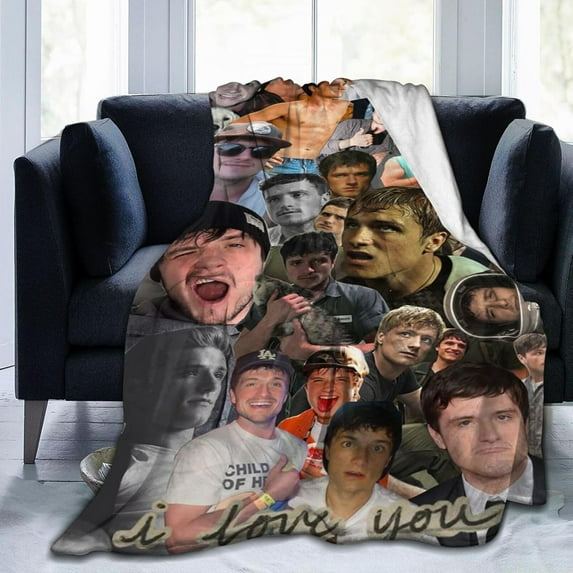 Josh Hutcherson Blanket Anti-Pilling Throw Blanket Plush Blanket Lightweight & Ultra-Soft, Warm & Comfy Flannel Fleece Blanket for Couch, Bed, Sofa, 30x40