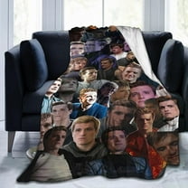 Josh Hutcherson Blanket Anti-Pilling Throw Blanket Plush Blanket Lightweight & Ultra-Soft, Warm & Comfy Flannel Fleece Blanket for Couch, Bed, Sofa, 50x60
