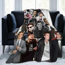 Josh Hutcherson Blanket Anti-Pilling Throw Blanket Plush Blanket Lightweight & Ultra-Soft, Warm & Comfy Flannel Fleece Blanket for Couch, Bed, Sofa, 60x80