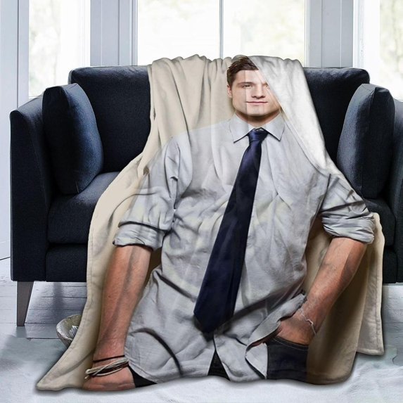 Josh Hutcherson Blanket Anti-Pilling Throw Blanket Plush Blanket Lightweight & Ultra-Soft, Warm & Comfy Flannel Fleece Blanket for Couch, Bed, Sofa, 60x80