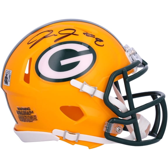 Josh Jacobs Green Bay Packers Autographed Speed Mini Helmet - Fanatics Authentic Certified