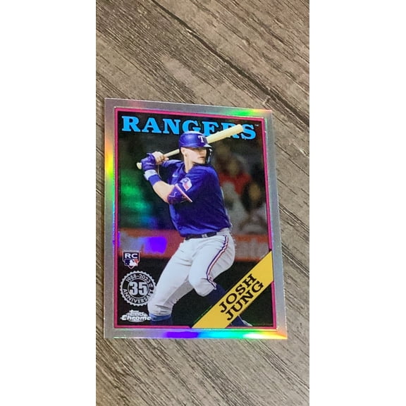 Josh Jung MLB Texas Rangers 2023 Topps Chrome 1988 Topps Baseball 35th Anniversary 88BC-15 trading card