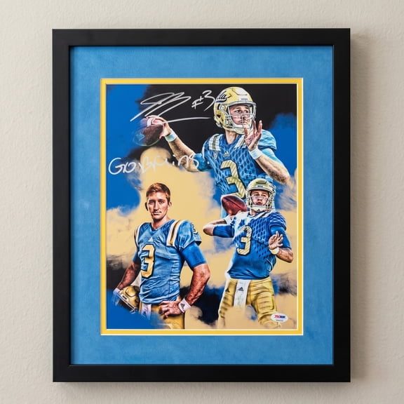 Josh Rosen Signed UCLA Bruins Football 11x14 Custom Framed Photo PSA
