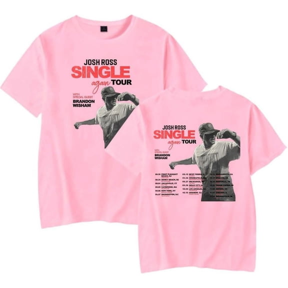 Josh Ross Single Again Tour Merch Short Sleeve T-shirt Unisex Fashion Crew Neck Top