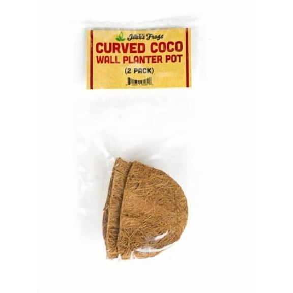 Josh's Frogs Curved Coco Wall Planter Pot - 2 pack