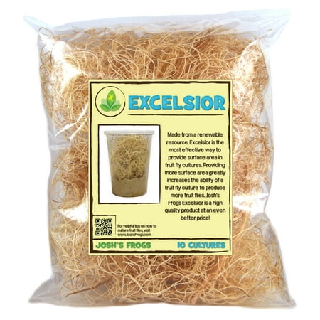 Josh's Frogs Excelsior (makes 10 fruit fly cultures)