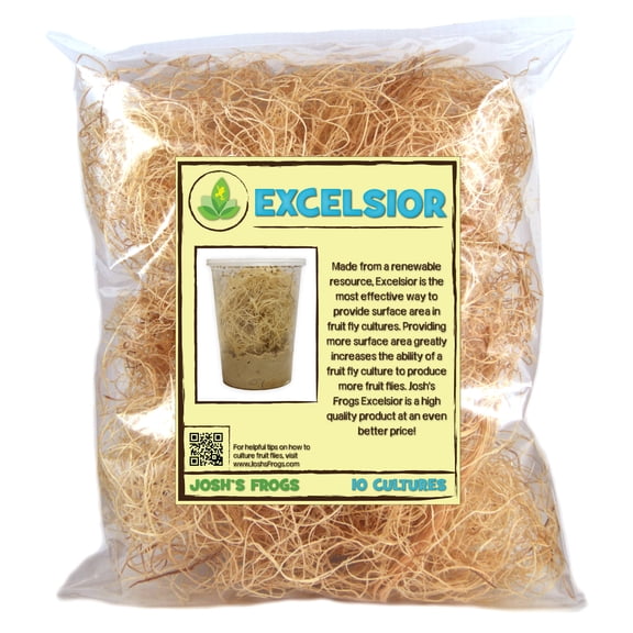 Josh's Frogs Excelsior (makes 10 fruit fly cultures)