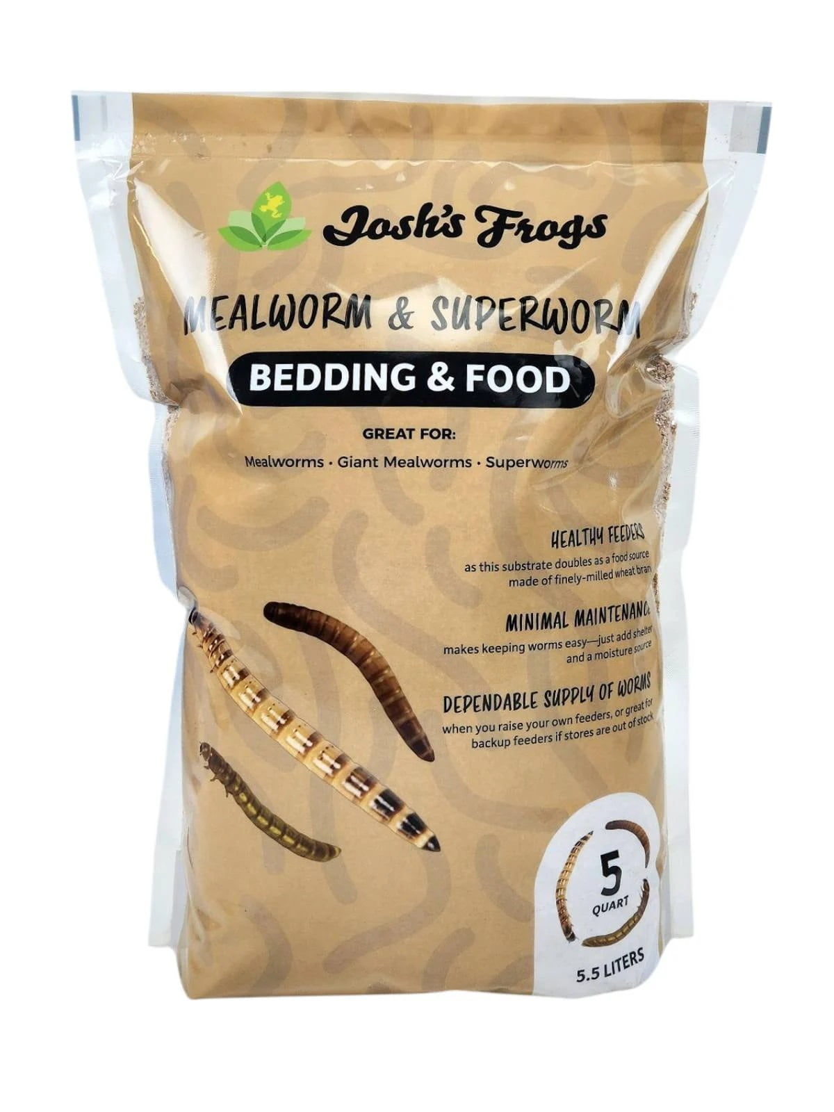 Josh's Frogs Mealworm and Superworm Bedding, Wheat Bran Substrate