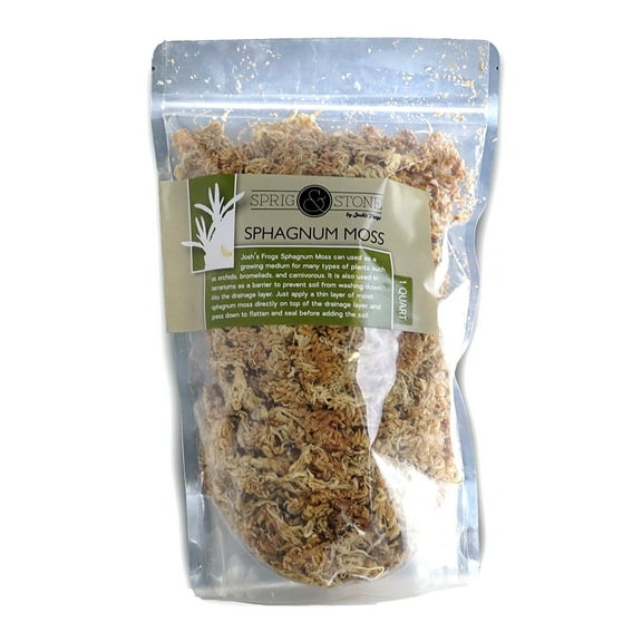 Josh's Frogs Sphagnum Moss Growing Medium for Cuttings and Epiphytes (1 Quart)