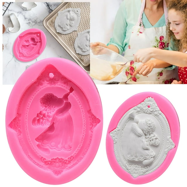 JoshiyDIY Bakeware Blow Horn Angel Girl Car Aroma Plaster Cake Cookie