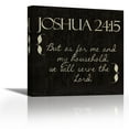 thumbnail image 1 of Joshua 24-15 - Contemporary Fine Art Giclee on Canvas Gallery Wrap - wall décor - Art painting - 24 x 24 Inch - Ready to Hang, 1 of 2