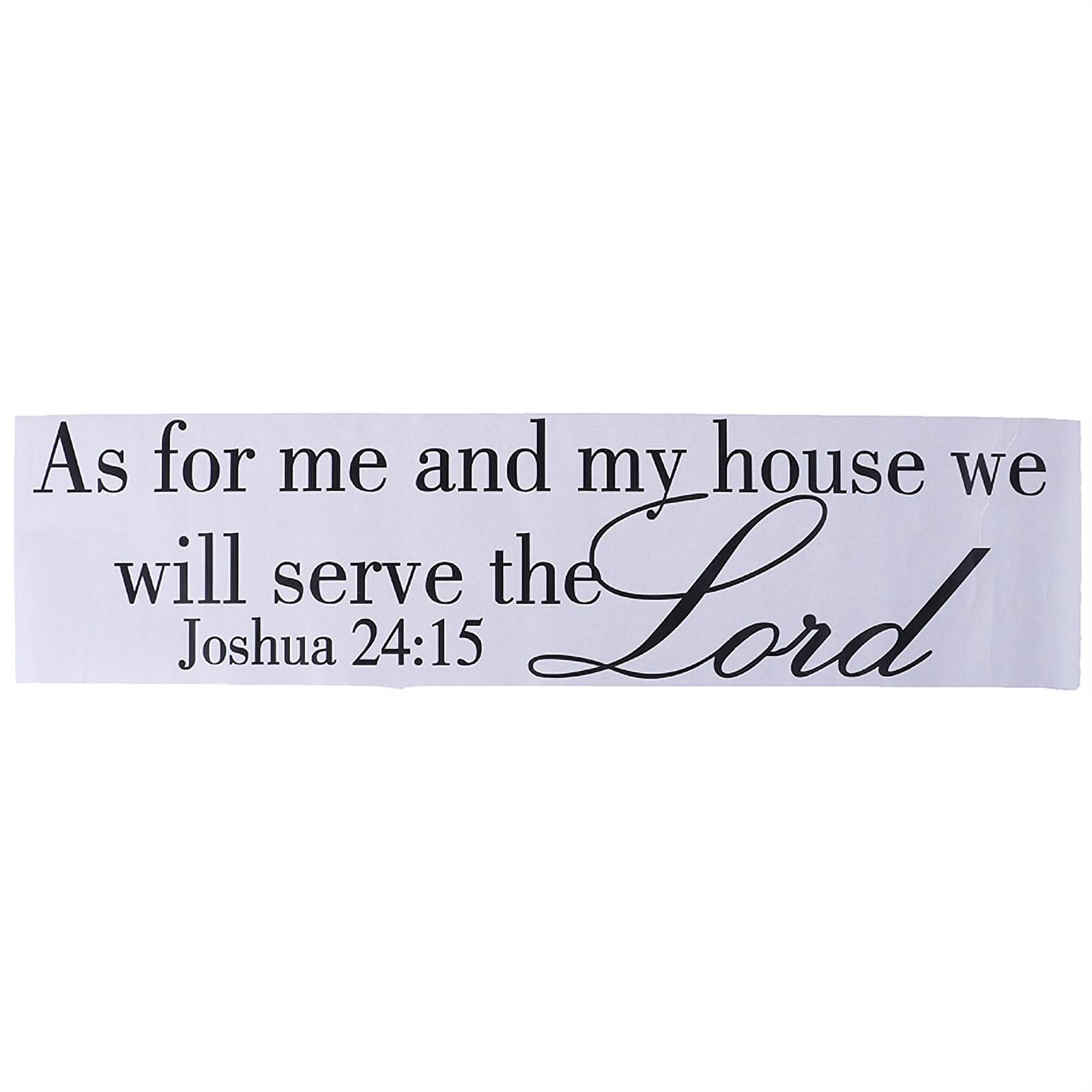 Joshua 2415 Quote Wall Sticker Bible Verses Lord Decal Removable DIY