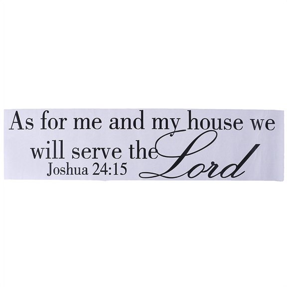 Joshua 24:15 Quote Wall Sticker Bible Verses Lord Decal Removable DIY Room Decor