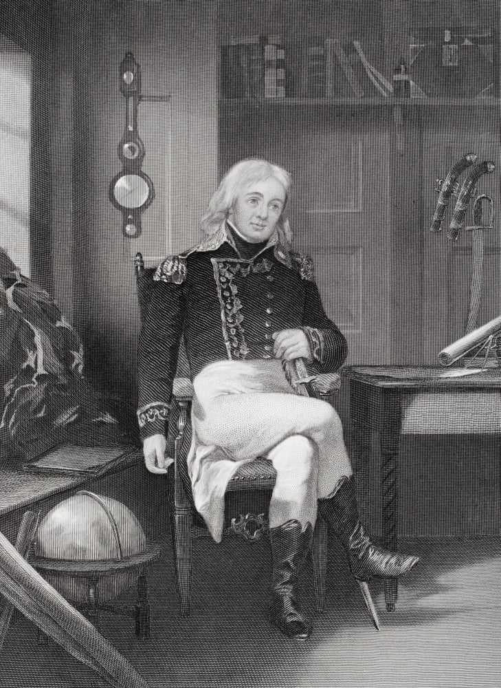 Joshua Barney 1759-1818 Distinguished Naval Officer In American Revolution And The War Of 1812 From Painting By Alonzo Chappel Canvas Art - Ken Welsh Design Pics (12 x 17)