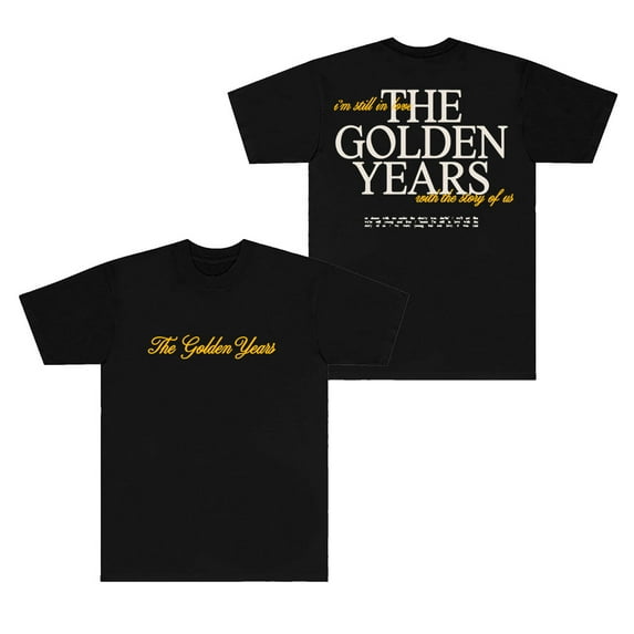 Joshua Bassett Lyric Tee 2024 The Golden Years Tour Merch Summer Women Men Fashion Casual Short Sleeve T-shirts