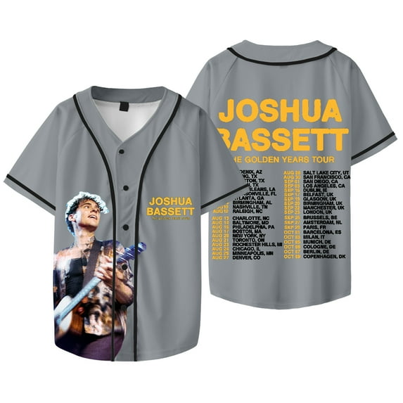 Joshua Bassett T-shirts The Golden Years Tour Merch Baseball Jacket Summer Women Men Fashion V-neck Jersey