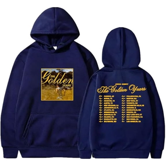 Joshua Bassett The Golden Years Tour Merch Hoodies Women Men Long Sleeve Casual Sweatshirt Fashion Clothes