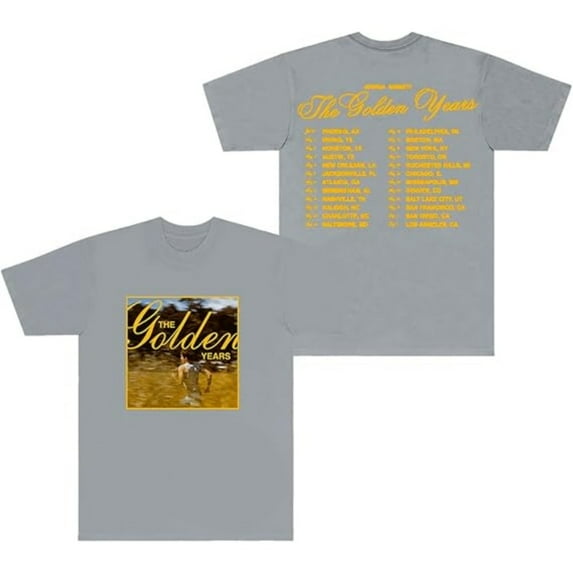 Joshua Bassett The Golden Years Tour Merch T-Shirt Women Men Crewneck Short Sleeve Fashion Tee